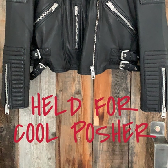 All Saints leather biker jacket - Picture 6 of 6